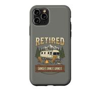 Carcasa para iPhone 11 Pro Vintage Retired RV Camping Camper Fishing Outdoors