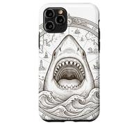 Carcasa para iPhone 11 Pro Vintage Shark Compass Ocean Explorer - Mapa náutico