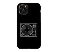 Carcasa para iPhone 11 Pro Vinyl Record Player Retro Sketch Music DJ
