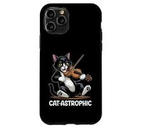 Carcasa para iPhone 11 Pro Violín Gato Música Clásica Violinista Gatito Violinista