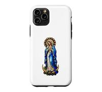 Carcasa para iPhone 11 Pro Virgen María Inmaculada Concepción Gótico Mosaico Icono Arte