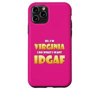 Carcasa para iPhone 11 Pro Virginia Joke Idgaf Meme Cute Halloween Costume For Virginia