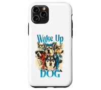 Carcasa para iPhone 11 Pro Wake Up Dog Lover Canine Collage Pop Art Gráfico