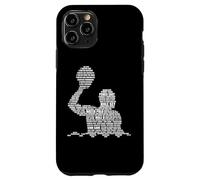 Carcasa para iPhone 11 Pro Waterpolo Player Word Cloud Water Polo Jugadores Entrenador