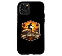 Carcasa para iPhone 11 Pro Wave Whisperer Vintage Surfer Diciendo Retro Surfing Cita Mar