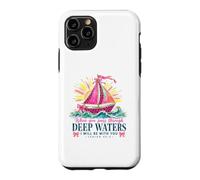 Carcasa para iPhone 11 Pro When You Pass Through Deep Waters Isaías 43:2 Versículo de la Biblia