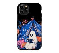 Carcasa para iPhone 11 Pro Whimsical Ghost Reading Book in Tent Cozy Halloween Reader