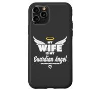 Carcasa para iPhone 11 Pro Wife Is My Angel She Watches Over Me In Memory