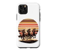 Carcasa para iPhone 11 Pro Wild Horses Running Free Equestrian Horse Lover