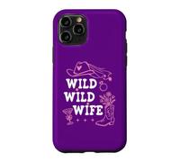 Carcasa para iPhone 11 Pro Wild Wild Wife Bachelorette Cowgirl Bride Nashty Cowboy Hat