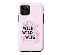 Carcasa para iPhone 11 Pro Wild Wild Wife Bachelorette Get Nashty Cowgirl Bride Cowboy