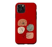 Carcasa para iPhone 11 Pro Wildflower Line Art Abstract Botanical Mid Century