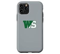 Carcasa para iPhone 11 Pro William Smith College Heron's WS Monograma Logo - HWSC