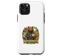 Carcasa para iPhone 11 Pro Wisconsin Granja Oso Campo Naturaleza Cosecha