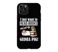 Carcasa para iPhone 11 Pro Womens I Just Want To Read Books & Pet My Guinea Pig Lover