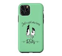 Carcasa para iPhone 11 Pro Womens Kids Cute Funny Girl Who Loves Pet Rats Lover