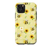 Carcasa para iPhone 11 Pro Womens Kids Girls Cute Flowers Honey Bee Lover