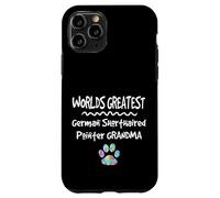 Carcasa para iPhone 11 Pro Worlds Greatest German Puntero de Pelo Corto Abuela Perro Pata