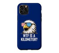 Carcasa para iPhone 11 Pro WTF is a Kilometer 4th of July US Flag USA Eagle America
