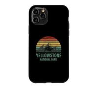 Carcasa para iPhone 11 Pro Yellowstone National Park USA Bison Buffalo Vintage