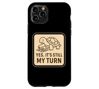 Carcasa para iPhone 11 Pro Yes It's Still My Turn Funny Slow Turtle Jugando Juegos de Mesa