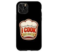 Carcasa para iPhone 11 Pro Yo cocino, eso es lo Que Hago, Chef Vintage, Divertida Cita de Cocina