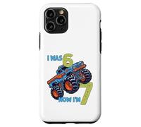 Carcasa para iPhone 11 Pro Yo tenía Seis Ahora Tengo Siete Monster Truck 67 Meme 7 cumpleaños