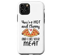 Carcasa para iPhone 11 Pro Youre Hot and Cheesy and I Like Your Meat Pizza Funny Couple