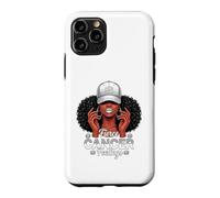 Carcasa para iPhone 11 Pro Zodiac Cancer Inspired Afro Women White Grey Cap Black Girl