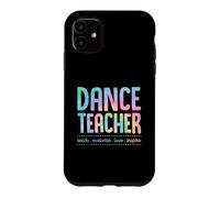 Carcasa para iPhone 11 Profesor de Danza Enseñar Motivar Amor Inspirar Enseñanza Lema