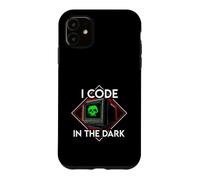 Carcasa para iPhone 11 Programmer I Code In The Dark Retro Hacker Skull