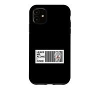 Carcasa para iPhone 11 Programmer Leave Me Alone I Code Circuit Skull