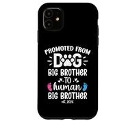 Carcasa para iPhone 11 Promoted from Dog Big Brother to Human Brother EST. 2026 Bro