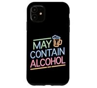 Carcasa para iPhone 11 Puede Contener Alcohol Refranero Divertido Fiesta Alcohol