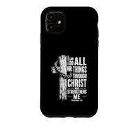 Carcasa para iPhone 11 Puedo Hacer Todas Las Cosas a través de Cristo Filipenses 4 13