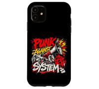 Carcasa para iPhone 11 Punk contra el Sistema - Protesta rebelde Punk Rock