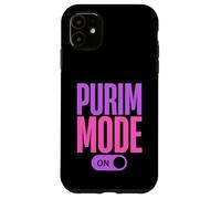 Carcasa para iPhone 11 Purim Mode On Funny Purim Jewish Costume Happy Purim