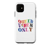 Carcasa para iPhone 11 Queer Vibes Only Gay Pride Month LGBTQ Rainbow Pride Lesbian