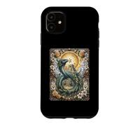 Carcasa para iPhone 11 Quetzalcóatl Dios Azteca Mitología Myan Inca Christian Floral