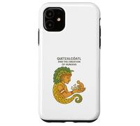 Carcasa para iPhone 11 Quetzalcóatl y la creación de los Seres Humanos Mitología Azteca