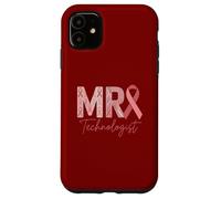 Carcasa para iPhone 11 Radiolo de concientización sobre el cáncer de Mama con Cinta Rosa para tecnólogo de resonancia magnética