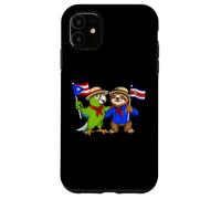Carcasa para iPhone 11 Raíces Puertorriqueñas-Costarricenses Bandera Puerto Rico