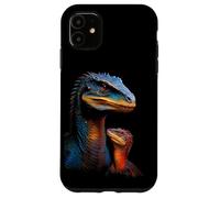 Carcasa para iPhone 11 Raptor Dad/Mom & Baby Graphic Design Adult & Kids (Black)