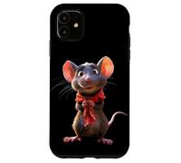 Carcasa para iPhone 11 Rata Ratón Simpático Roedores Ratón Enano Ratas Pequeñas
