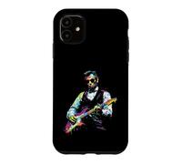Carcasa para iPhone 11 Rave President Abe Lincoln Tocando Guitarra gráfica EDM Art