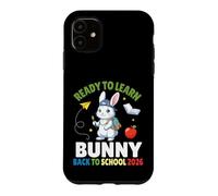 Carcasa para iPhone 11 Ready To Learn Bunny Back To School 2026 Estudiante Niños Niñas