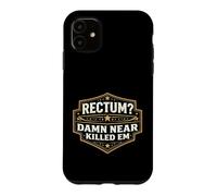 Carcasa para iPhone 11 ¿Recto? Maldito Casi Matado Em Divertido Papá Broma Juego de Palabras Divertido