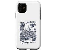 Carcasa para iPhone 11 Recuerdo de Viaje Minimalista del Horizonte de California de Los Ángeles