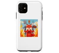 Carcasa para iPhone 11 Red Fox Cooking Grill BBQ Funny Gift Red Fox