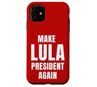 Carcasa para iPhone 11 Red Make Lula President Again Vote Lula